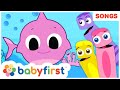 Baby Shark Song w Color Crew | Summer Songs Compilation | BabyFirst TV Songs for Children