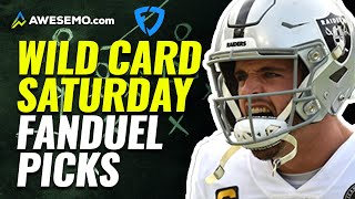 FanDuel NFL DFS Picks: Top 5 Saturday NFL Wild Card Playoffs Daily Fantasy Football Lineup Picks