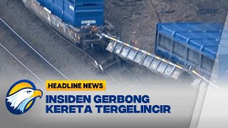 Gerbong Kereta Barang Tergelincir di Massachusetts