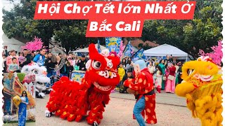 Hội Chợ Tết Người Việt Lớn Nhất Ở Mỹ Múa Lân ,Đốt Pháo ,Làng ẩm Thực Rất Nhiều Món Ngon -Dung Richm