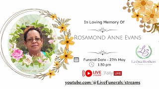 The funeral service of the late Rosamond Anne Evans of Hope Vale, St. George