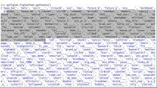 Python [pyfiglet] Pyfiglet