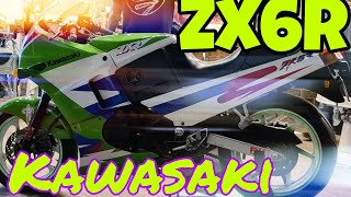 Kawasaki zx6r 1990 walk around