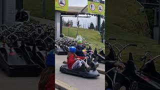 Super Fun Luge Ride for Adults and Kids | Skyline Rotorua NZ #Shorts