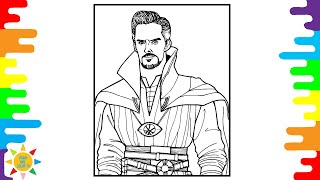 Doctor Strange Coloring Page | Avengers Infinity Coloring | Janji - Heroes Tonight