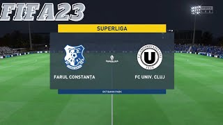 FIFA 23 | Farul Constanța vs FC Universitatea Cluj - Superliga | Gameplay