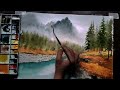 how to paint misty mountain in watercolour misty mountain watercolor tutorial misty river