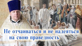 Не отчаиваться и не надеяться на свою праведность. Проповедь священника Димитрия Лушникова