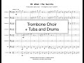 Oh When the Saints - Trombone Choir, Tuba and Drums - Arr. Clark Cothern