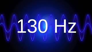 130 Hz clean pure sine wave TEST TONE frequency