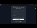 Modern Login & Registration UI | React, Tailwind CSS & Shadcn/ui