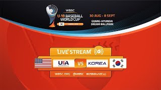 United States v Korea - U-18 Baseball World Cup 2019 - Super Round