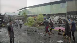 Earthquake-spawned tsunami slams Palu, Indonesia