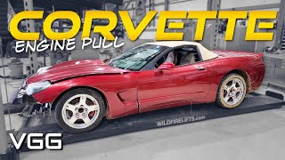 Can we get the LS1 out of this Corvette by Lifting the body off?
