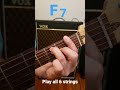 Guitar Lesson F7 #shorts #guitar #guitarlesson #beginners