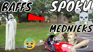 SPOKU Māja kur SPOKOJĀS Baltā DĀMA ! MOTOVLOGS!