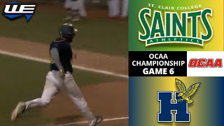 St Clair Saints vs Humber Hawks - OCAA Men's Baseball Championship Game 6 - 21st Oct 2022