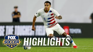Christian Pulisic assists Weston McKennie‘s goal for USMNT | 2019 CONCACAF Gold Cup Highlights