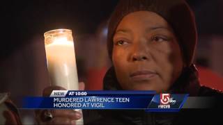 Hundreds attend vigil honoring murdered Lawrence teen