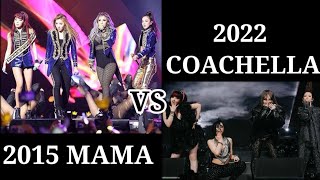 2ne1- 'I Am the Best'- Live at MAMA 2015 VS Live at 2022 Coachella(Reunion After 6 Years)#2ne1