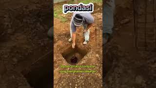 Pondasi, awal sebuah bangunan yang kokoh. #tukangbangunan #bangunrumah #pondasi