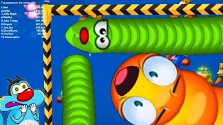 🐍wormate io ! worms zone io❤ !! pro skills gameplay #795   ! Worms 02