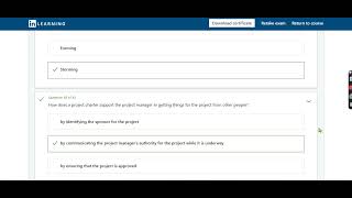 Project Management Foundation Quiz Answers | LinkedIn Learning