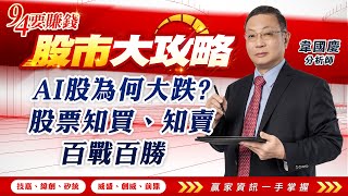 【94要賺錢 股市大攻略】AI股為何大跌? 股票知買、知賣百戰百勝｜20231018｜分析師 韋國慶｜三立新聞網 SETN.com