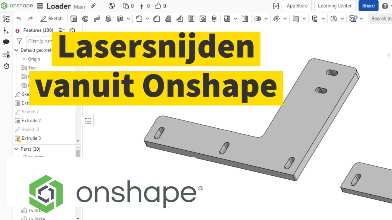 Lasersnijden Vanuit Onshape Youtube