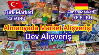 🛒 Almanya'da Yeni Market Alışverişi  ❌️ Türk ve Alman Market Fiyatları 🛒 - 2 Nisan 2023