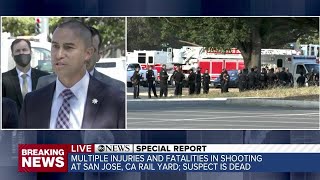 'Multiple' fatalities and injuries following mass shooting in San Jose, suspect deceased