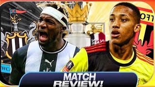 NEWCASTLE UNITED 1 WATFORD 1 MATCH REVIEW