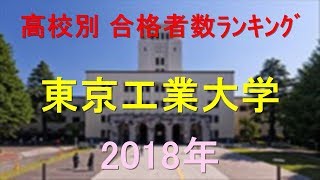 東京工業大学 高校別合格者数ランキング 2018年【グラフでわかる】