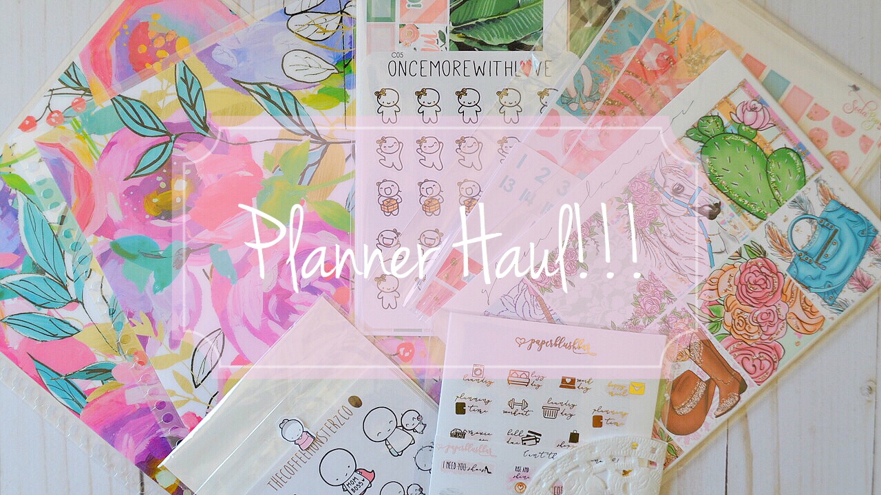 Planner Haul Youtube