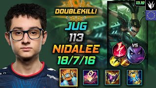 Nidalee Jungle Build 113 Hextech Rocketbelt Electrocute - LOL EUW Challenger Patch 13.19