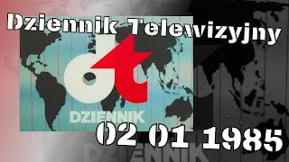 ARCHIWALNE WYDANIE Dziennika Telewizyjnego - 02 01 1985 - komunistyczna manipulacja emocjonalna