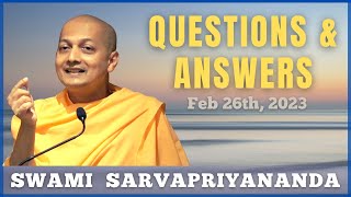 Ask Swami with Swami Sarvapriyananda | Feb 26th, 2023