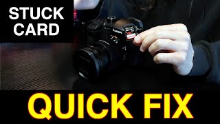 How to Remove STUCK SD Memory Card from Camera