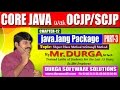 Core Java With OCJP/SCJP-java.lang Package-Part 3