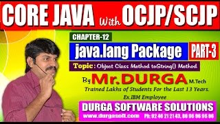 Core Java With OCJP/SCJP-java.lang Package-Part 3