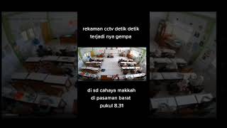 Rekaman CCTV Detik-detik Terjadinya Gempa Saat Siswa SD Sedang Belajar Di Sumatera Barat