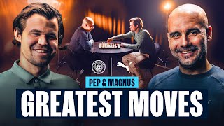WHEN GENIUSES MEET | Pep meets Chess Grandmaster Magnus Carlsen