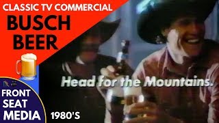 Busch Beer Classic TV Commercial 1986 - Head For The Mountains.