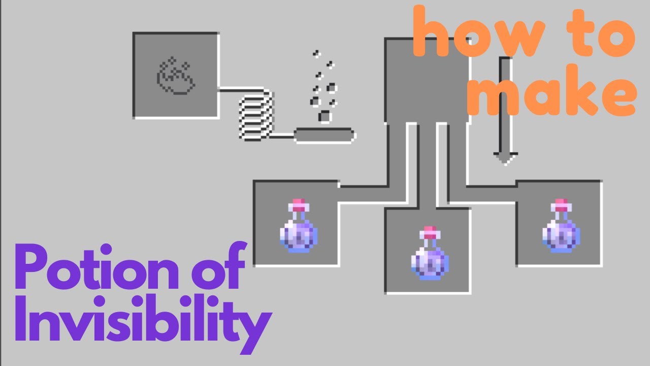 How To Make A Potion Of Invisibility In Minecraft - YouTube