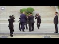 moment trump steps into north korea to meet kim jong un