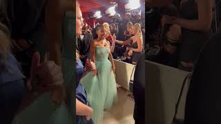 Halle Bailey Hugs Zoe Saldaña on Oscars Carpet: "It's an Honor to Meet You" #Shorts #Oscars