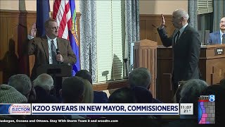 Kalamazoo swears in new mayor and commissioners