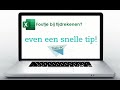 Snelle Korte Tip: foutje met tijdrekenen?