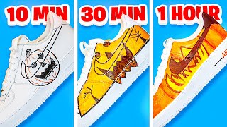 10 Minute Custom Shoe vs 1 Hour Custom Shoe w/ Moochie!