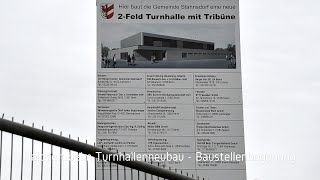 Halbzeit beim Turnhallenneubau – Baustellenbegehung